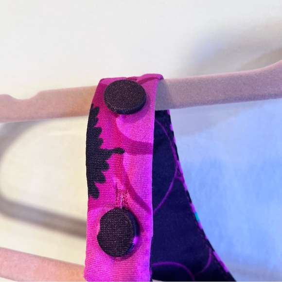 Perfection Fit by Roxanne Vintage Floral Pink and Purple One-Piece Swimsuit - Picture 5 of 6